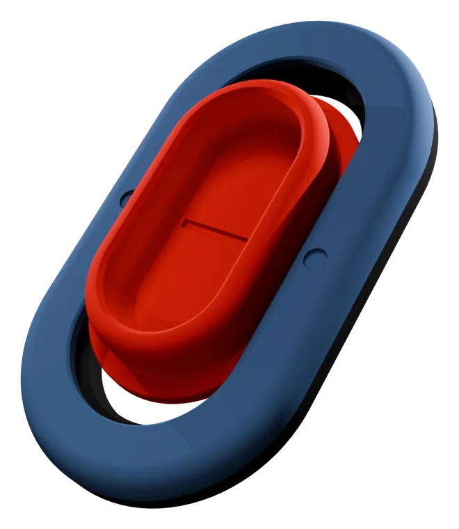 Pocket Wrestler Pump Factory colorway, steel frame with a red inner track