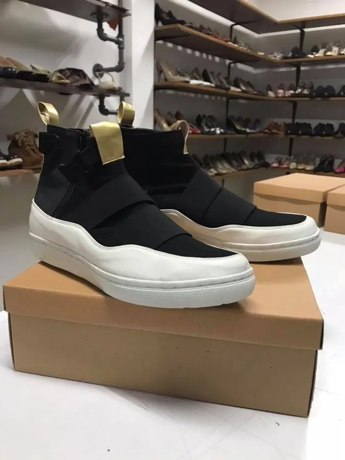 First prototype pair on a shoebox
